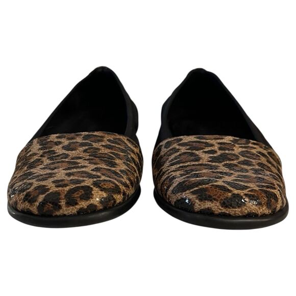 AEROSOLES Womens Trend Setter Slip-On Leopard /Black Flat COMFORT Shoes 9M - Picture 6 of 11